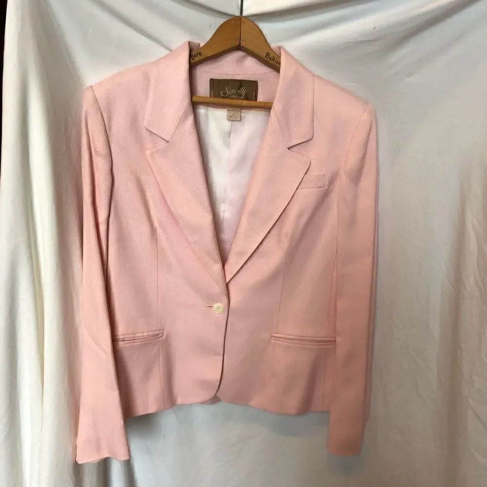 NWOT Vintage Saville Skirt/Blazer Set Pink size 12